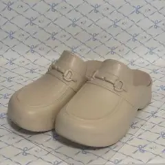 GU rokh ローファークロッグサンダル　ベージュ　ロク