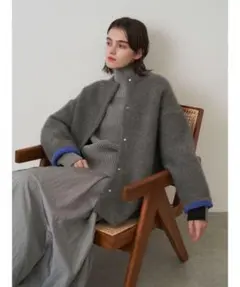 ELENDEEK CNラクーンミックスダブルカーディガン