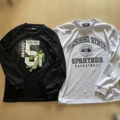 長袖Tシャツ　バスケロングTシャツ　160cm/Ｌサイズ　2枚