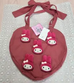 メリージェニー サンリオ コラボ トートバッグ マイメロディ 赤