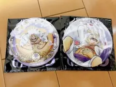 ワンピース ONEPIECE 輩缶バッジ  ギア5 ニカ ルフィ 2点セット