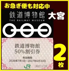 JR東日本株主優待　鉄道博物館大宮50%割引券　てっぱくaのサムネイル