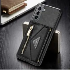 Galaxy S21 5Gケース　ショルダーストラップ　レザー　ワイヤレス充電