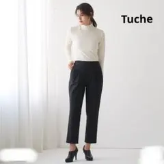 グンゼ　トゥシェ　Tuche テーパード裏起毛パンツ　ストレッチ