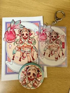 地縛少年花子くん 金魚 八尋寧々 アクリルキーホルダー 缶バッジ ポストカード