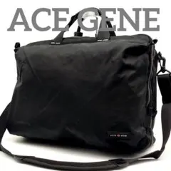 エースジーン 2way ビジネスバッグ ブリーフケース マチ拡張 大容量 A4可