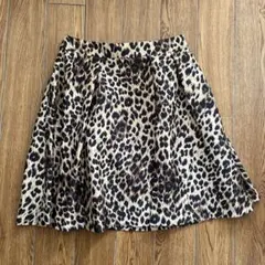 UNITED ARROWSレオパード柄フレアスカート