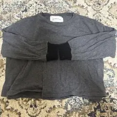 michirico グレー 長袖カットソー　100-110