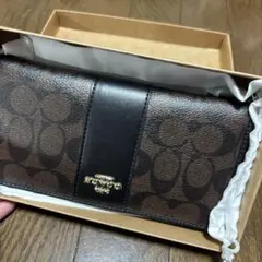 シ*ヤ様 COACH 長財布 シグネチャー ブラウン ブラック