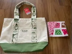 カルディ福袋2022 トートバッグ ＆もへじ手ぬぐいエコバッグ