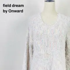 Onward field dream オンワード シャギーニット　マルチカラー