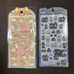 【新品】犬 モンチッチ立体シールセット
