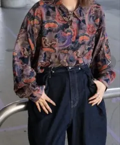 kutir クティール　柄シャツ　長袖シャツのサムネイル