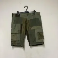 マウンテンリサーチ　パッチワークショートパンツ　XL 美品　グリーンのサムネイル