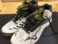 Mizuno バレーボールシューズ ホワイト/ブラック/イエロー