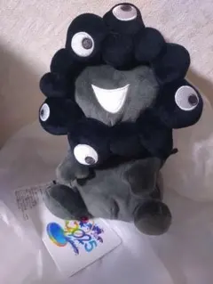 新品タグ付エキスポ2025黒ミャクミャクお手玉風ぬいぐるみS黒
