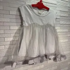 petit main フリル付きトップス　110