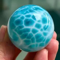 天然無処理 ラリマー スフィア 39.8mm-95.1g - メルカリ