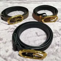 ベルト　3本セット　黒　茶　ベージュ