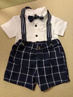 フォーマル　半袖　シャツ　パンツ　サスペンダー　セット