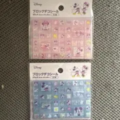 セリア タイルシール ブロックデコシール ディズニー 2種 ミッキー ミニー