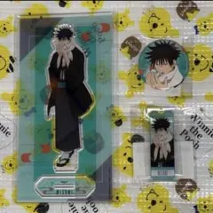 呪術廻戦 まるくじ 伏黒恵 アクリルスタンド キーホルダー 缶バッジ アクスタ