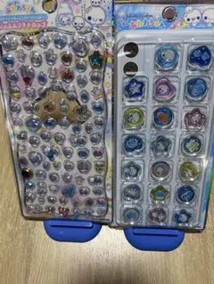 【正規品】あわわちゃんジュエルプチドロップ　おはじきシール2点セット