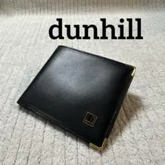 【未使用品】dunhill（ダンヒル） レザー 二つ折り財布 ブラック