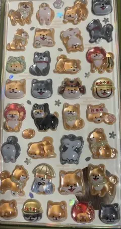 和柄 ボンボンドロップシール【BONBON DROP SEAL 柴犬】