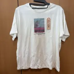 ホワイト Tシャツ M-Lサイズ プリント入り　tutuannaのサムネイル