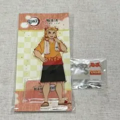 鬼滅の刃 煉獄杏寿郎　 極楽湯アクリルスタンド 極楽湯アクリルキーホルダー