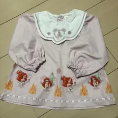 Cottoli アリエル プリント 長袖ブラウス 100cm ピンク 1点