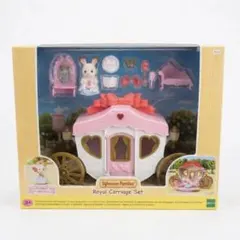 日本未発売 シルバニアファミリー 海外版 プリンセス 馬車 白ウサギ