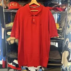 NAUTICA ポロシャツ レッド XXLサイズ