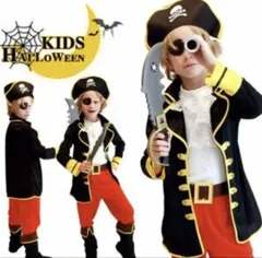 子ども 海賊服 コスチューム フック船長風 パーティー イベント用 セット100