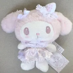 白いちごのティータイム マイメロディ ふわくたぬいぐるみ サンリオ 白苺
