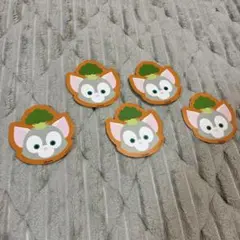 香港ディズニー ジェラトーニ ステッカー 非売品 5枚セット