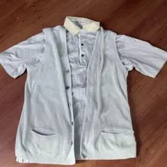 H-L 襟付きTシャツ　ベスト　アンサンブル　メンズ 送料無料　メンズ