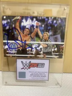 wwe 2K18ジョンシナフィギュア直筆サイン入り限定プレート