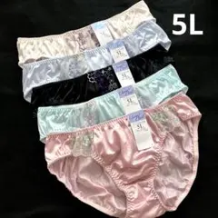 【5Lサイズ】レディースショーツ 5枚セット 大きいサイズ Xー177のサムネイル