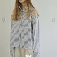 RANDEBOO Stripe shoulder shirtのサムネイル