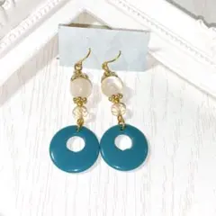 3点目半額❁⃘*.゜一点物 a15. 人魚姫風ちゅるりんピアス