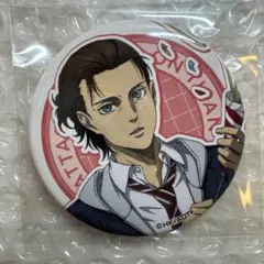 新品】 進撃の巨人 エレン 缶バッジ カラオケの鉄人 黒スーツ - メルカリ
