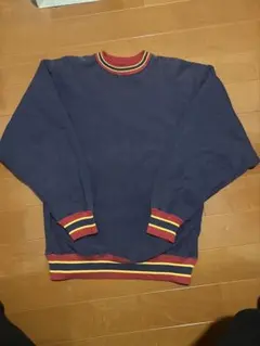 90s USA製 刺繍タグ リブライン レアカラー 雰囲気系 リバース