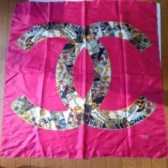 ノーブランド大判スカーフ ピンク