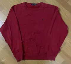 ラルフローレンPolo 90s スウェット XLサイズ　古着　赤