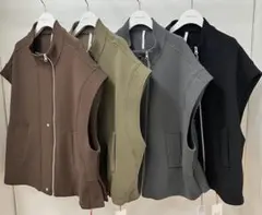 DigniteCollier新品✨スリーブレスジップブルゾン80256119