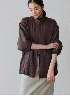 新品 バイカラーブルゾン QTUME ベージュ - メルカリ