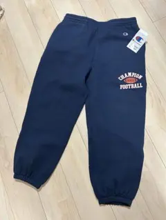 Champion フットボールデザイン スウェットパンツ XL ネイビー
