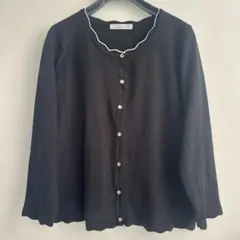 カーディガン Lサイズ　8分袖　ゆったりカーディガン